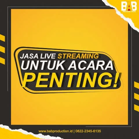 Jasa Live Streaming Untuk Acara Penting