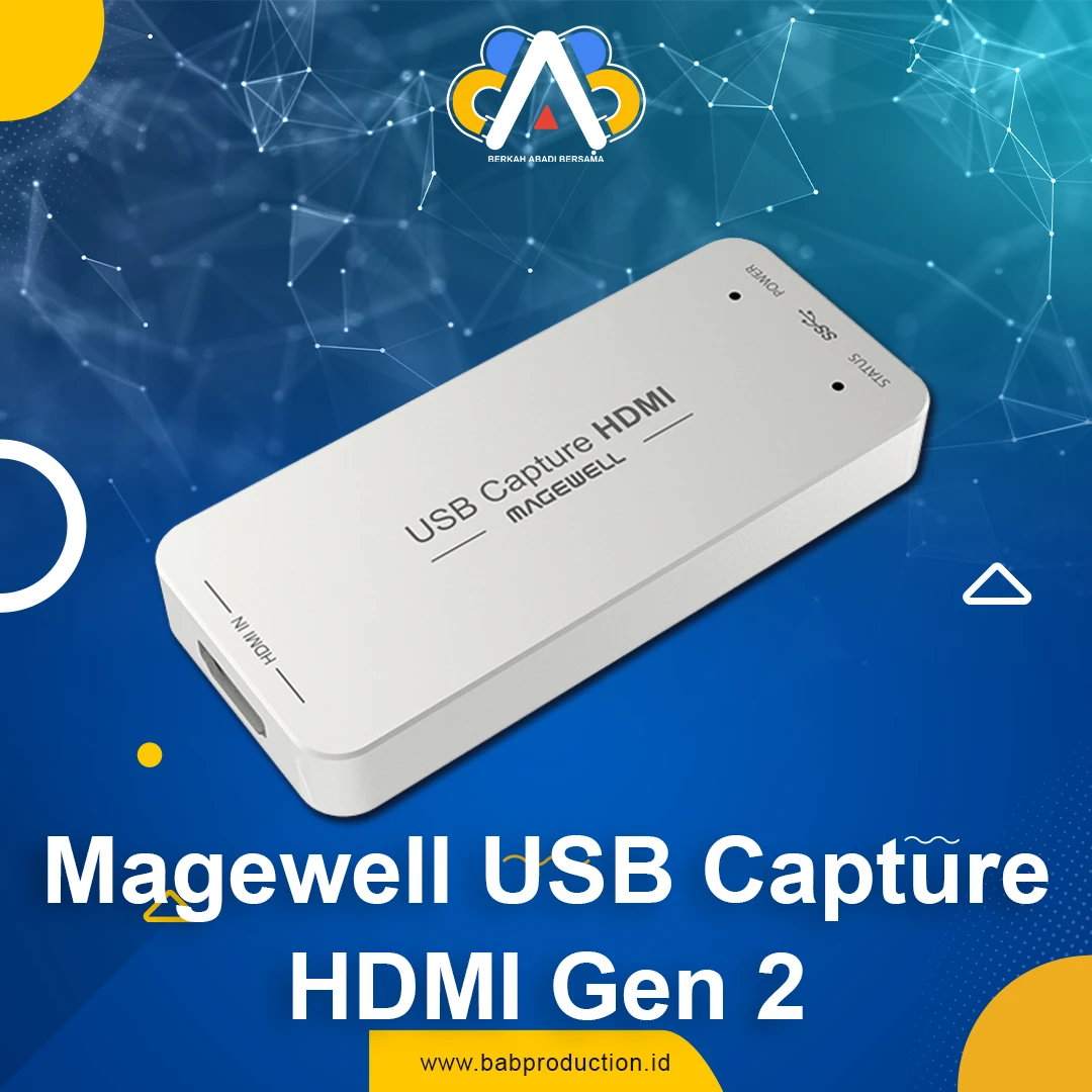 Magewell USB Capture HDMI Gen 2 Magewell USB Capture HDMI Gen 2 HDMI video capture untuk live streaming