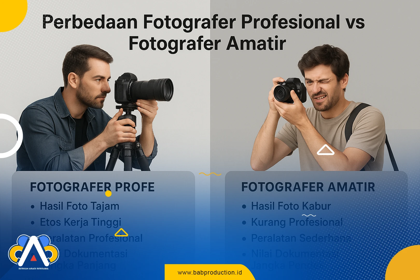 5 Dampak Mencengangkan dari perbedaan fotografer profesional vs fotografer amatir