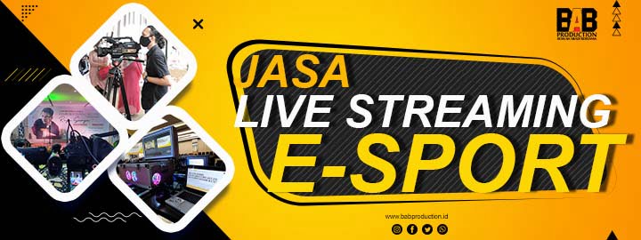 Menggandeng jasa live streaming e-sport yang terdiri dari tim profesional, cara terbaik untuk mengadakan kompetisi e-sport secara online.