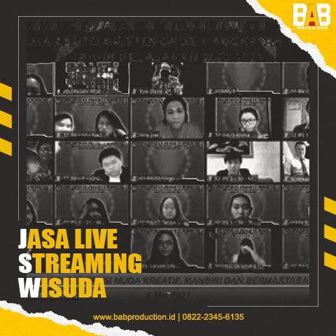Jasa Live Streaming Wisuda murah di Jakarta