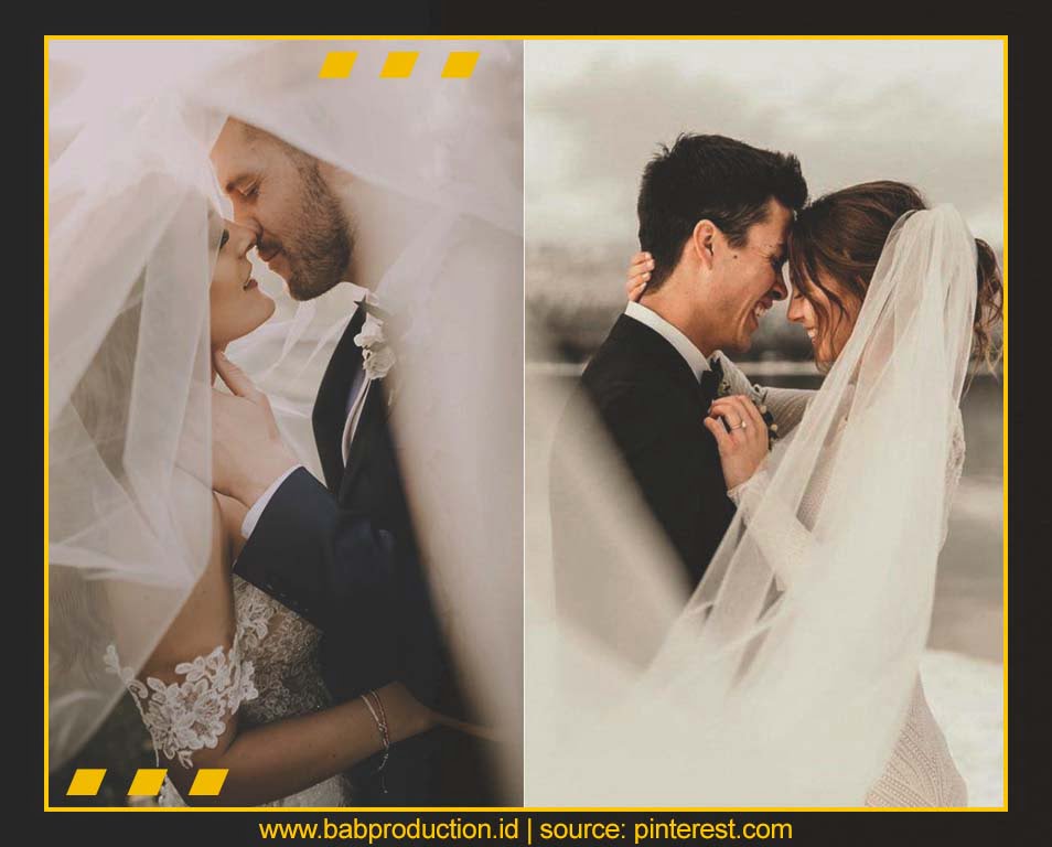 8 Tips Berpose Menarik di Foto Pernikahan. Gaya Nose to Nose