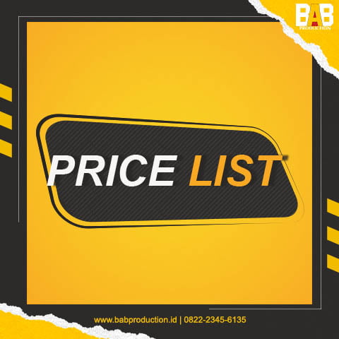 Price List Jasa BAB Production
