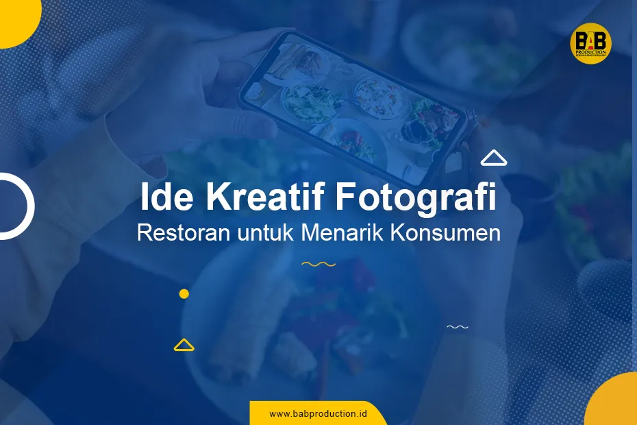 Artikel ini membahas tentang ide kreatif fotografi restoran untuk menarik konsumen. Dalam artikel ini, kamu akan menemukan 15 ide kreatif untuk memotret makanan dan suasana restoran agar menarik dan memikat konsumen.