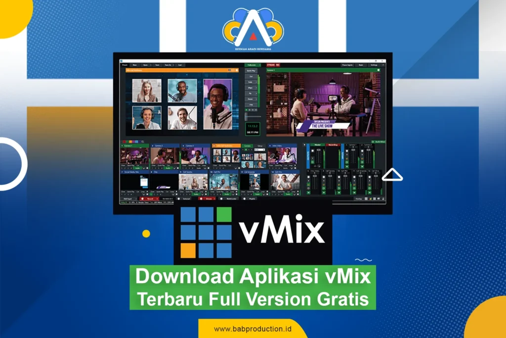 Dapatkan link download aplikasi vMix terbaru full version gratis di sini!